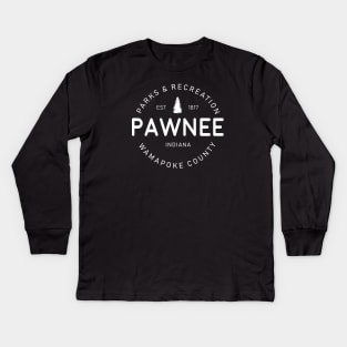 parks and recreation Pawnee Kids Long Sleeve T-Shirt